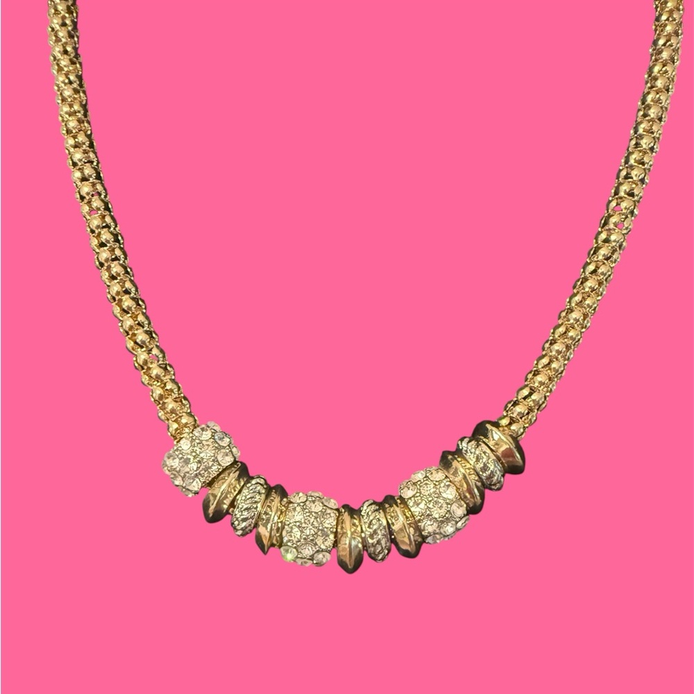 Elegant Gold and Silver Necklace